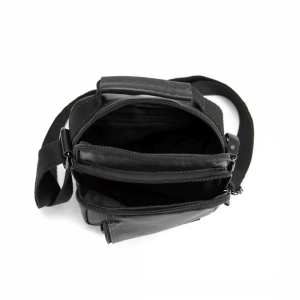 Мессенджер черный кожанный Ruff Ryder RR-9107A