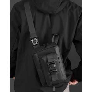 Классическая текстильная сумка на пояс Confident AT08-2120A