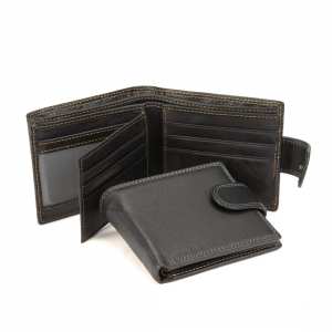 Гаманець чоловічий шкіряний на кнопці Tiding Bag M39-FA26-1A