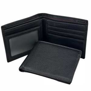 Класичне чорне шкіряне портмоне Tiding Bag M39-1023-3A