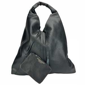 Сумка-шоппер черная большая Firenze Italy F-IT-7625A