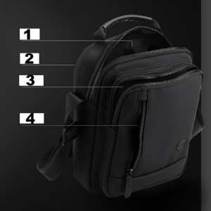 Мужской текстильный мессенджер Confident AT08-1243A