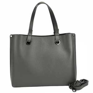 Классическая женская кожаная темно-серая сумка Firenze Italy F-IT-7645DG