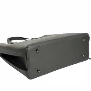 Классическая женская кожаная темно-серая сумка Firenze Italy F-IT-7645DG