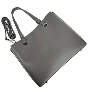 Классическая женская кожаная темно-серая сумка Firenze Italy F-IT-7645DG