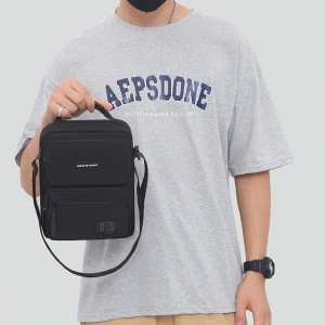 Мужской текстильный мессенджер с ручкой Confident AT09-T-23909A