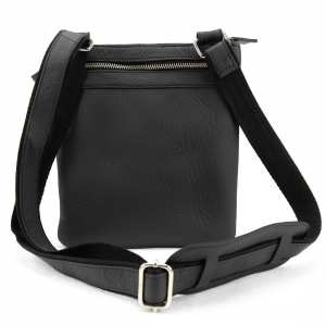 Тонкий мессенджер черный кожаный Tavinchi AJ-TV-102A