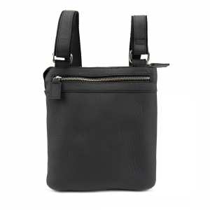 Тонкий мессенджер черный кожаный Tavinchi AJ-TV-102A