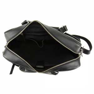 Сумка для документов кожанная черная Tavinchi AJ-TV-111A