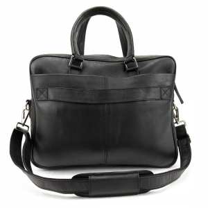 Сумка для документов кожанная черная Tavinchi AJ-TV-111A