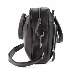 Сумка для документов кожанная черная Tavinchi AJ-TV-111A