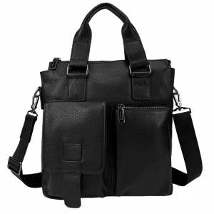 Мужская вертикальная кожаная сумка А4 Bexhill Bx829A