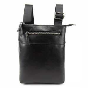 Тонкий кожаный вертикальный мессенджер Tavinchi S-TV-4142A