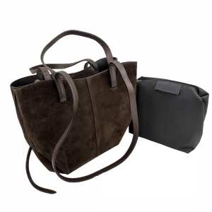 Замшевая сумка средних размеров Firenze Italy F-IT-7888DB