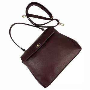 Классическая кожаная сумка через плече Firenze Italy F-IT-777BO