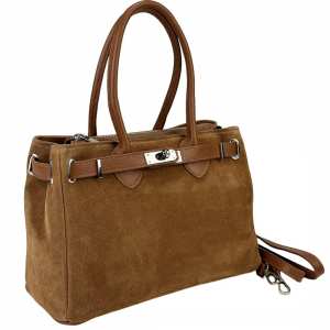 Замшевая классическая женская сумка Firenze Italy F-IT-8600C