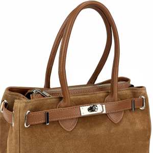 Замшевая классическая женская сумка Firenze Italy F-IT-8600C