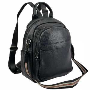 Женский кожаный черный рюкзак Olivia Leather F-FL-NWBP27-8061A