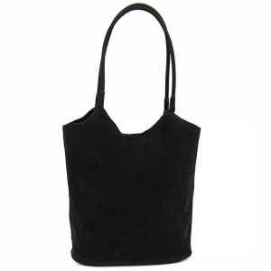 Вместительный шоппер черного цвета Lilly P3-654A