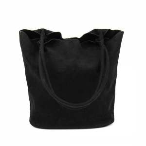 Вместительный шоппер черного цвета Lilly P3-654A