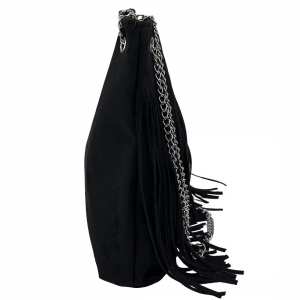 Замшевая сумочка на цепочке с бахромой Lilly P2-8206A