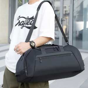 Дорожная сумка черная текстильная Confident TB8-T18A