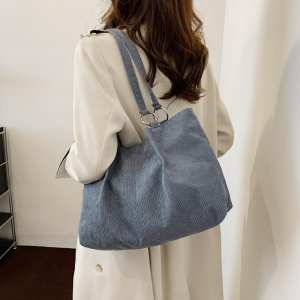 Вельветовая женская сумка серая Lilly P4-1555G