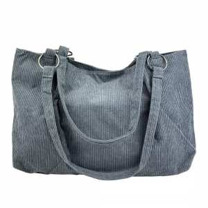 Вельветовая женская сумка серая Lilly P4-1555G