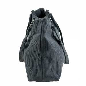 Вельветовая женская сумка серая Lilly P4-1555G