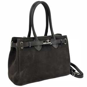 Замшевая классическая женская сумка Firenze Italy F-IT-8600DB