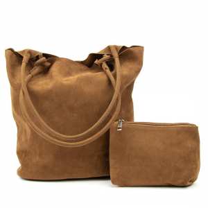 Вместительный шоппер коричневого цвета Lilly P3-654C