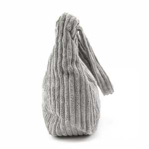 Вельветовая женская сумка серая Lilly P4-8298G