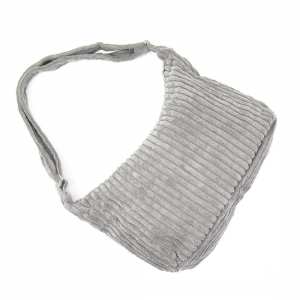 Вельветовая женская сумка серая Lilly P4-8298G