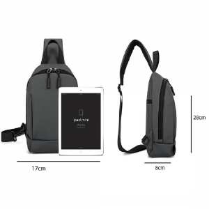 Текстильная мужская сумка через плечо Confident ATN02-233G