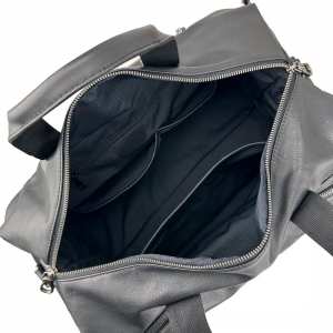 Дорожная сумка кожанная черная Tiding Bag 2081A