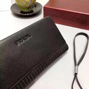 Кожаный клатч Prada NA54-5526A