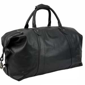 Дорожная сумка кожанная черная Tiding Bag 2090A
