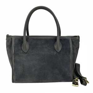 Шоппер замшевый темно-серый Firenze Italy F-IT-7685DG