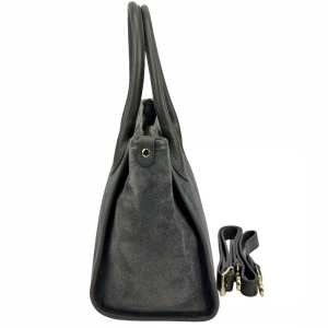 Шоппер замшевый темно-серый Firenze Italy F-IT-7685DG