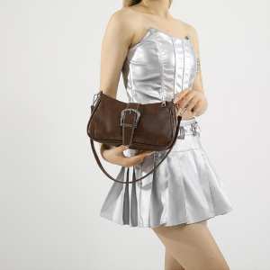 Удлиненная сумка через плечо из эко-кожи Lilly P2-8577-1DB