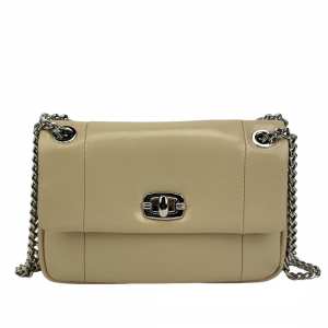 Кросбоді жіноче шкіряне бежеве UnaBorsetta NW11-6911B