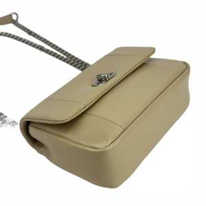 Кросбоді жіноче шкіряне бежеве UnaBorsetta NW11-6911B