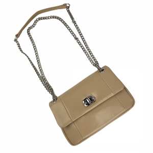 Кросбоді жіноче шкіряне бежеве UnaBorsetta NW11-6911B