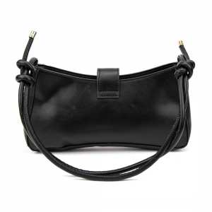 Кросбоді з еко-шкіри чорне Lilly P2-6718A