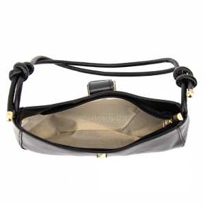 Кросбоді з еко-шкіри чорне Lilly P2-6718A