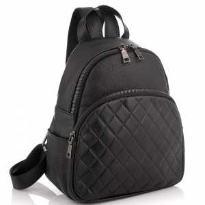 Женский кожаный черный рюкзак Riche NM20-W322A