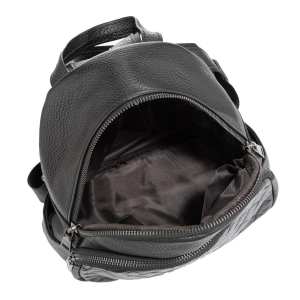 Жіночий шкіряний чорний рюкзак Riche NM20-W322A