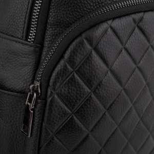 Жіночий шкіряний чорний рюкзак Riche NM20-W322A