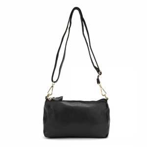 Женская черная сумка через плечо из натуральной кожи Riche NM20-W1179A