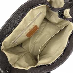 Шоппер замшевый темно-коричневый Firenze Italy F-IT-7685DB